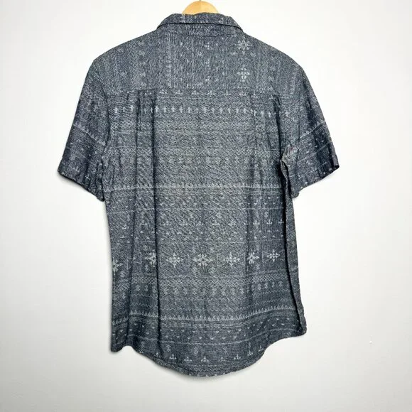 Silverlake Short Sleeve Button Down Southwestern Print Cotton Shirt Sz Medium - Picture 5 of 7